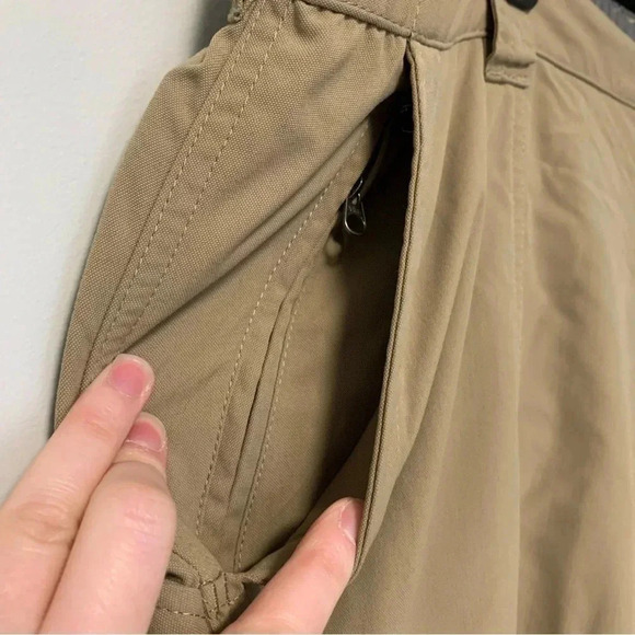 L.L. Bean tan  beige convertible shorts hiking pants - Picture 3 of 10